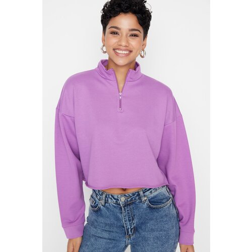 Trendyol Sweatshirt - Purple - Regular fit Slike