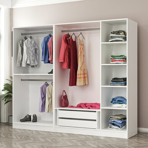 Hanah home ormar Kale 210 White v2 Cene