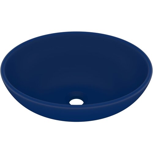 Maison Chic Razkošen Umivalnik - Kopalna umivalnik - Lavabo ovalen mat temno moder 40x33 cm keramičen, (21684632) Cene