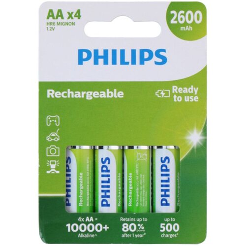 Philips baterija AA NiMH 1.2V 2600mAh (1/4) ( 59520 ) Slike