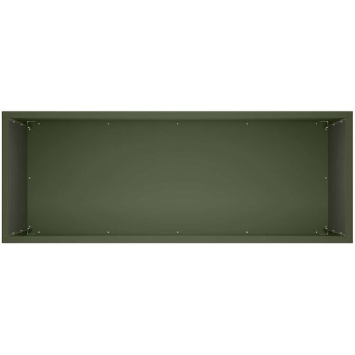  Vrtna saksija Maslinastozelena 80 x 40 x 50 cm Čelična vrata Slike