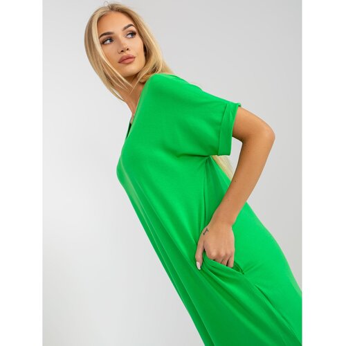 Fashion Hunters Green oversize dress with pockets OH BELLA Slike