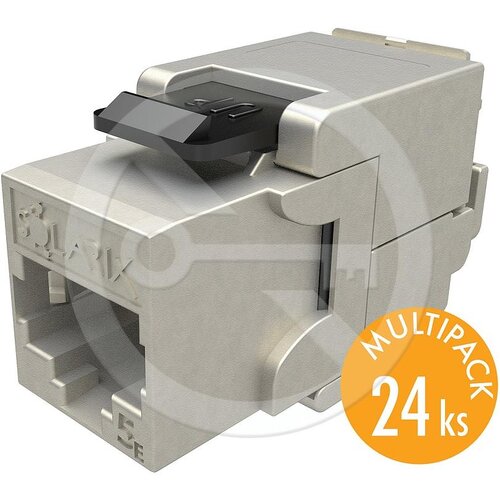 Solarix SXKJ-5E-STP-BK-SA - keystone CAT5E samorezni, multipack 24 kosov Slike