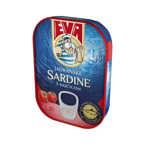 Podravka Eva sardine sa paradajzom 115g limenka Slike