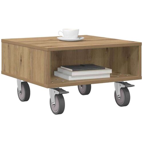  Stolić sa kotačima Umjetnički hrast 50 x 50 x 30 cm Slike