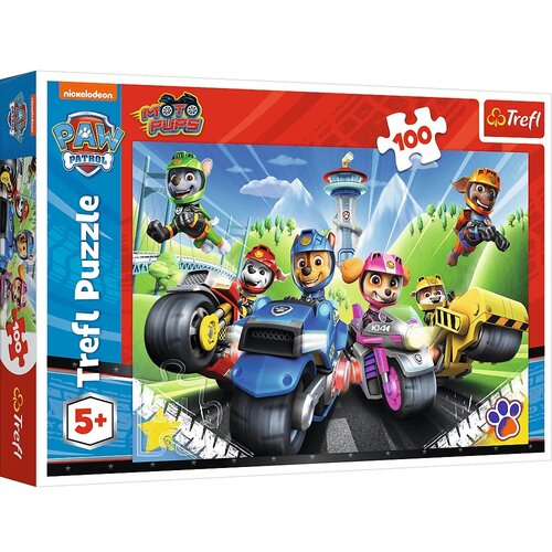 Trefl Baby puzzle Paw Patrol na motorima, 100 kom 16430 Slike