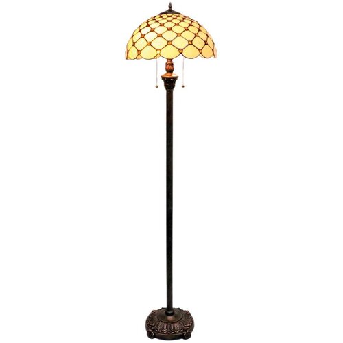 Brilagi Tiffany vitražna stojeća lampa IVORY SMOOTH 2xE27/60W/230V Cene