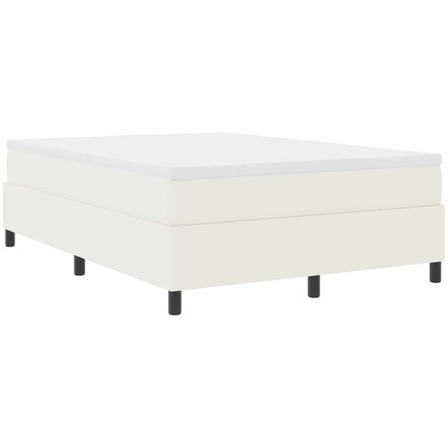  Krevetna platforma Krema 140 x 190 cm Kordura tekstil Slike