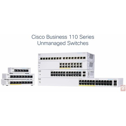 Cisco CBS110-8PP-D unmanaged 8-port ge, partial poe, desktop, ext ps Cene