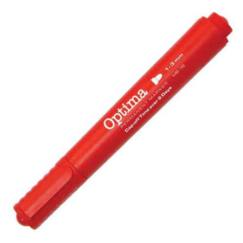 Optima marker crveni obli vrh 1kom Slike