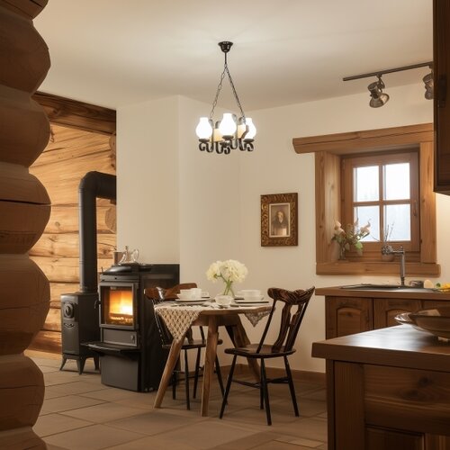  Brilagi - Luster na lancu QUEEN 4xE14/40W/230V buk/orah Slike