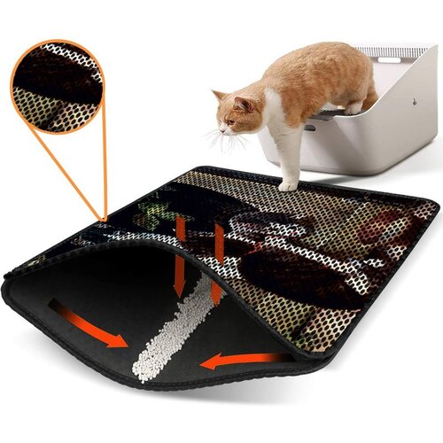 WALLXPERT Nrszn0007 multicolor cat litter mat Cene
