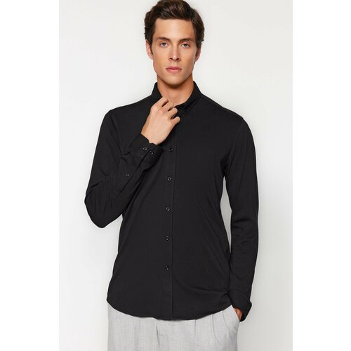 Trendyol Shirt - Black - Slim fit Cene