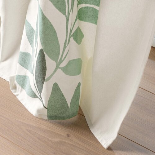 Douceur d int&amp;eacute;rieur Bela/zelena zavesa 140x260 cm Nymphea &amp;ndash; Slike