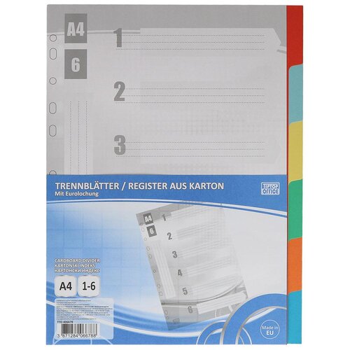 TTO Index 1-6 A4 Kartonski Boja Slike