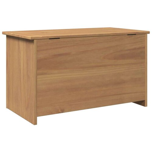 VidaXL Skrinja s pokrovom Panama 79x42x46 cm trdna borovina Slike