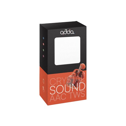 ADDAtech Slušalke TWS-002-OR, Crystal TWS, AAC, bluetooth 5.1, oranžne., (21254917) Cene
