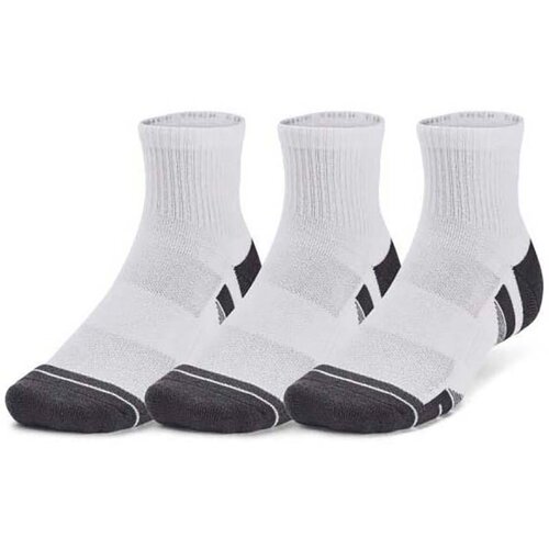 Under Armour Uniseks čarape PERFORMANCE TECH QTR, 3 para, Bele Cene