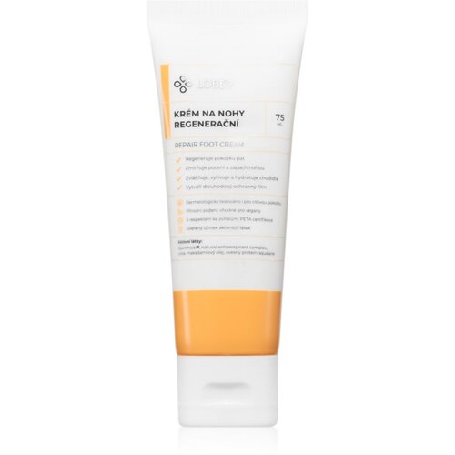 Lobey Body Care Regeneračn&amp;iacute; kr&amp;eacute;m na nohy regenerirajuća krema za stopala s hidratantnim učinkom 75 ml Slike