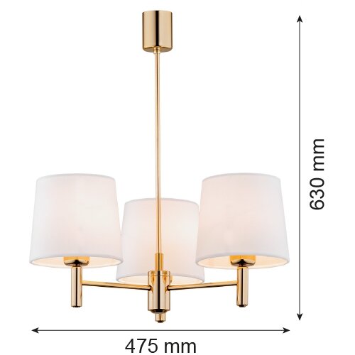  Argon 6110 - Luster na &amp;scaron;ipci PONTE 3xE27/15W/230V Slike