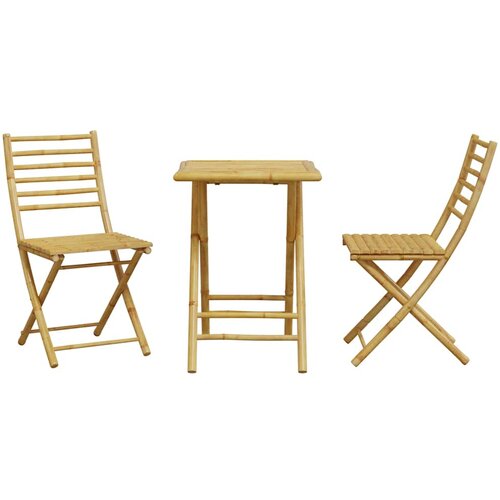  3-dijelni bistro set od bambusa Slike