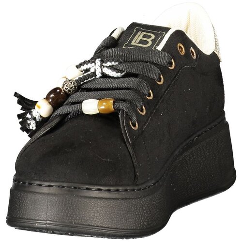 Laura Biagiotti 9821 ženske tenisice na vezanje s platformom 4 cm crne Slike