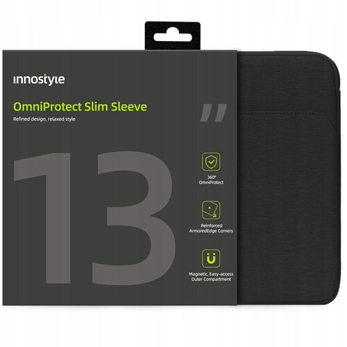 Innostyle TORBA ZA PRENOSNI RAČUNALNIK 13 VODOTESNA TORBA OMNIPROTECT SLIM BLACK, (21747137) Slike