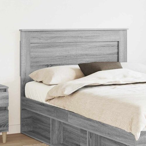 VidaXL Uzglavlje s uzglavljem Siva Sonoma 120 cm Konstruirano drvo Slike