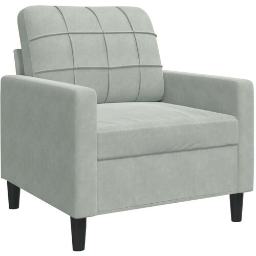 VidaXL 3-dijelni set sofa s jastucima svjetlosivi bar&amp;scaron;unasti Slike