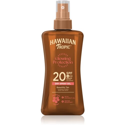 Hawaiian Tropic Glowing Protection Dry Oil Spray vlažilni gel za sončenje SPF 20 200 ml Cene
