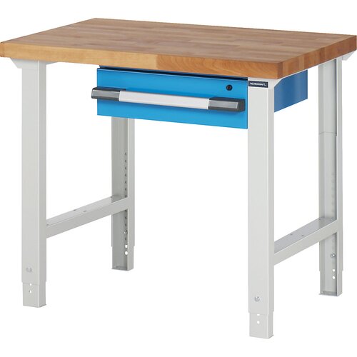 eurokraft pro Delovna miza, modularni sistem serije 7, 1 viseč predal, ŠxG 1000 x 700 mm Cene