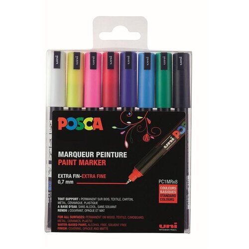 POSCA pc-3m posca marker uni set /0.7mm 8 kom osnovne boje ( H877 ) Cene