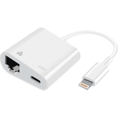 AVIZAR Adapter Lightning Charge Lightning to Ethernet – bel, (20886158) Cene