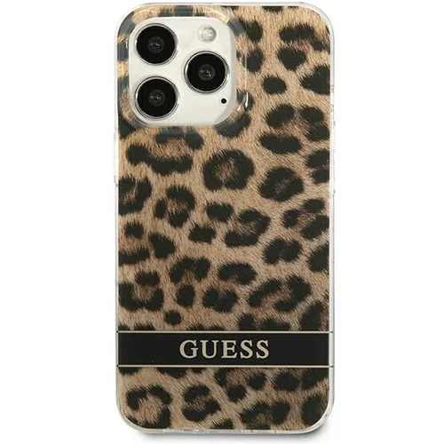 Guess zaščitni ovitek Hardcase Leopard Brown, Iphone 13 Pro, (20720760)