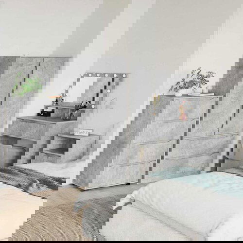 VidaXL Omare za shranjevanje 2 pcs Betonsko siva 60 x 48 x 105 cm Slike