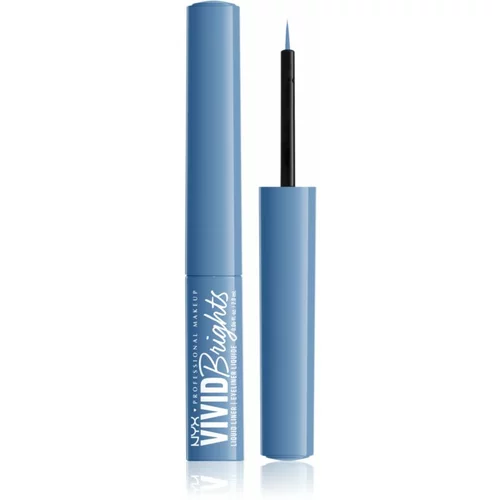 NYX Professional Makeup Vivid Brights tekući eyelineri nijansa 05 Cobalt Crush 2 ml
