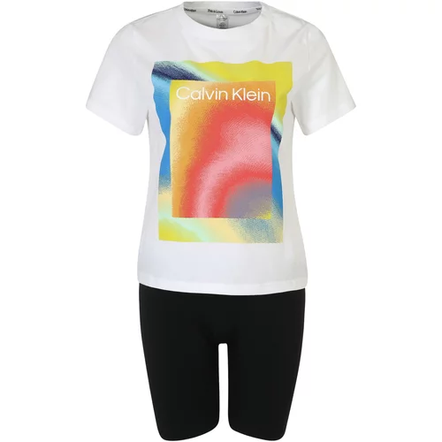 Calvin Klein Underwear Organic Cotton Shorts Pyjama Set Pride White/ Black