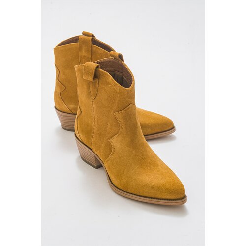 LuviShoes 20. Camel Suede Women's Boots Slike