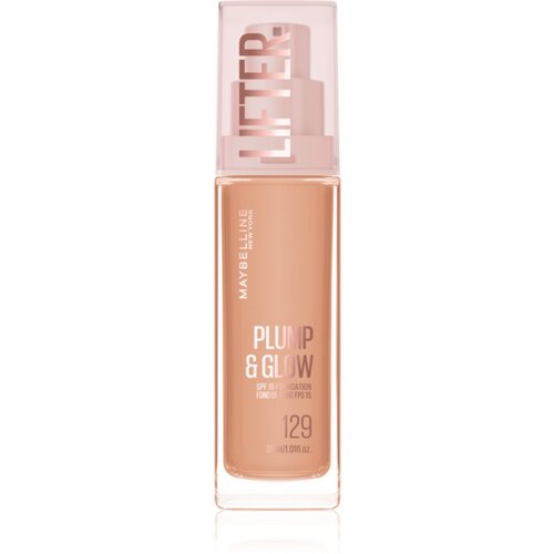 Maybelline Lifter Plump & Glow posvetlitveni tekoči puder za naraven videz odtenek 129 30 ml Cene