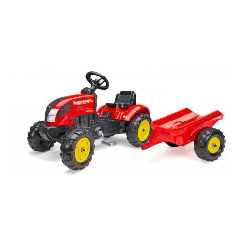Falk Toys Falk traktor sa prikolicom country farmer crveni ( A074770 ) Slike