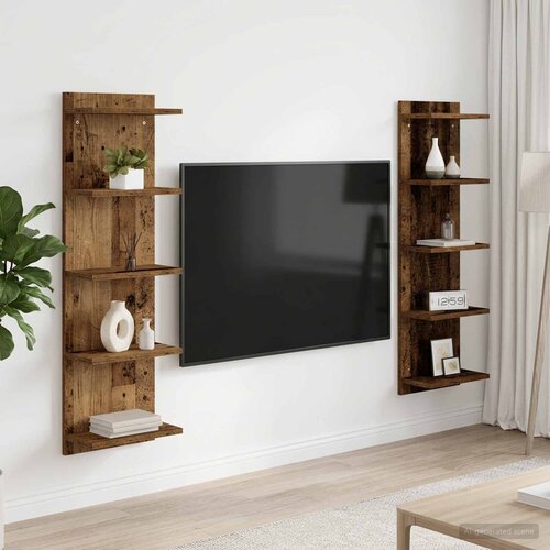  Polica na zidu 2 kom. Staro drvo 30 x 15 x 100 cm Cijene