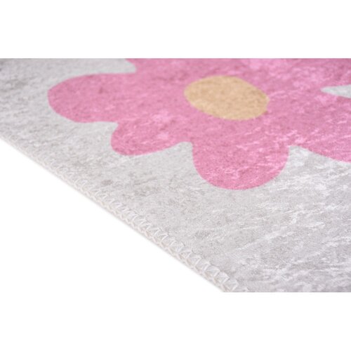 Vitaus Rožnata/slonoko&amp;scaron;čena pralna otro&amp;scaron;ka preproga 80x150 cm Cute Flowers Pink &amp;ndash; Slike