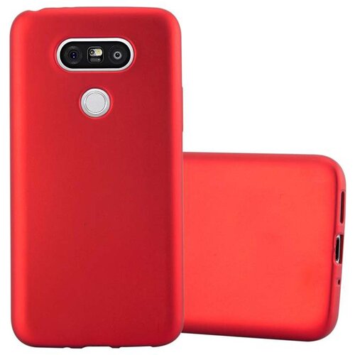Cadorabo Case, združljiv z LG v kovinsko rdeči - za&scaron;čitni pokrov, narejen iz fleksibilnega silikona TPU, (20593713) Cene