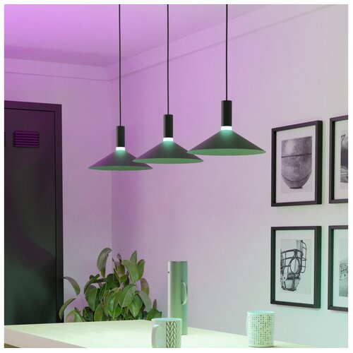 Eglo 902184 - led rgbw prigu&scaron;iva luster na sajli conomavilla-z 3xLED/7,5W/230V crna Cene