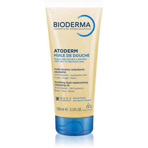 Bioderma Atoderm Shower Oil visoko hranilno pomirjajoče olje za prhanje za suho in razdraženo kožo 100 ml Cene