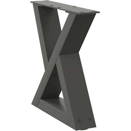  Noge za stolić 2 kom antracit 40x(30-31 3) cm čelik Slike