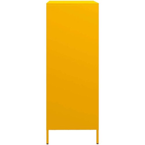 VidaXL Visoka omara gorčično rumena 39x35x103,5 cm jeklo Slike