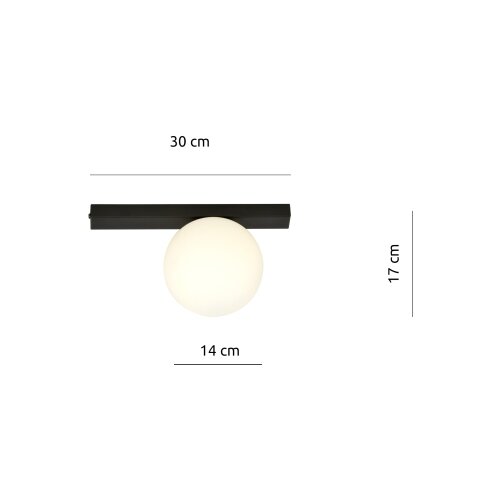  plafonska svetiljka fit 1xE14/10W/230V crna/bela Slike