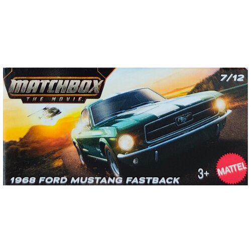 Mattel Matchbox: Kartonska škatla 1968 Ford Mustang Fastback zelen avtomobilček 1/64 - Cene