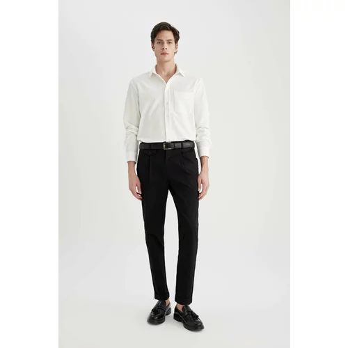 Defacto Tapered Fit Double Hem Twill Trousers